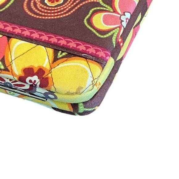 VERA BRADLEY Opera Quilted Wallet Folkloric, Make Me Blush, Buttercup - Picture 11 of 16